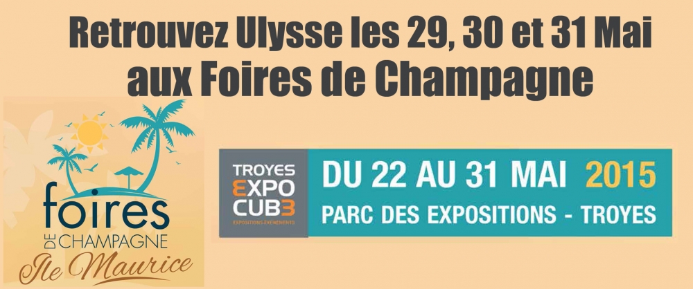 Ulysse Delsaux présent aux Foires de Champagne 2015